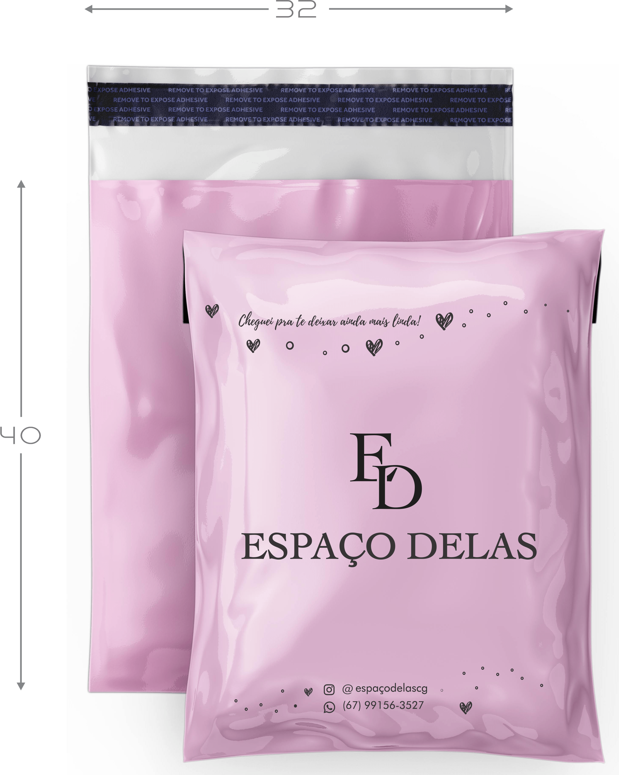 ENVELOPE DE SEGURANÇA COEX ROSA  32 x 40